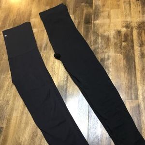 Black Postpartum Leggings Blanqi & Belly Bandit